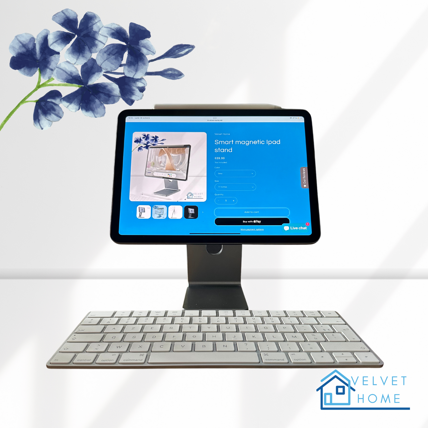 Smart magnetic Ipad stand