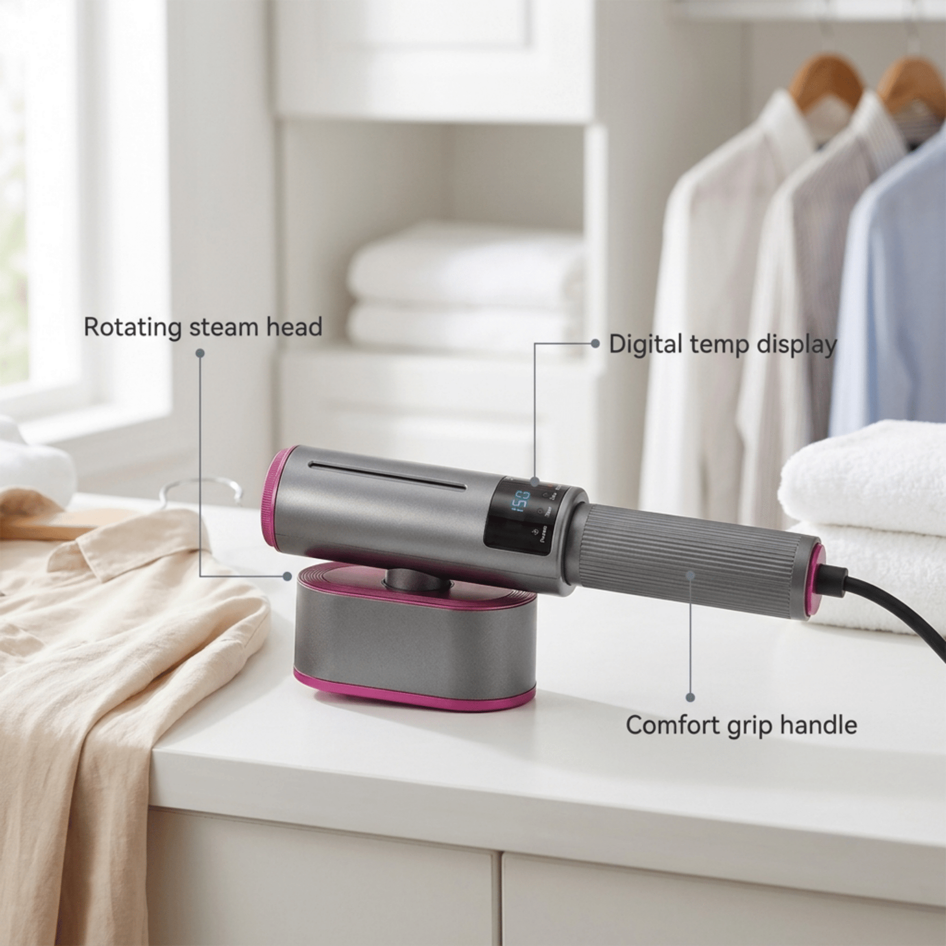 Portable Steam Iron - Velvet Home