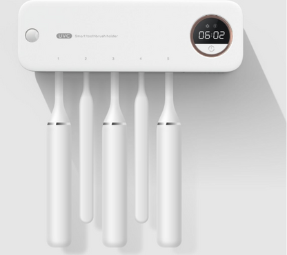 Smart toothbrush UV cleaner